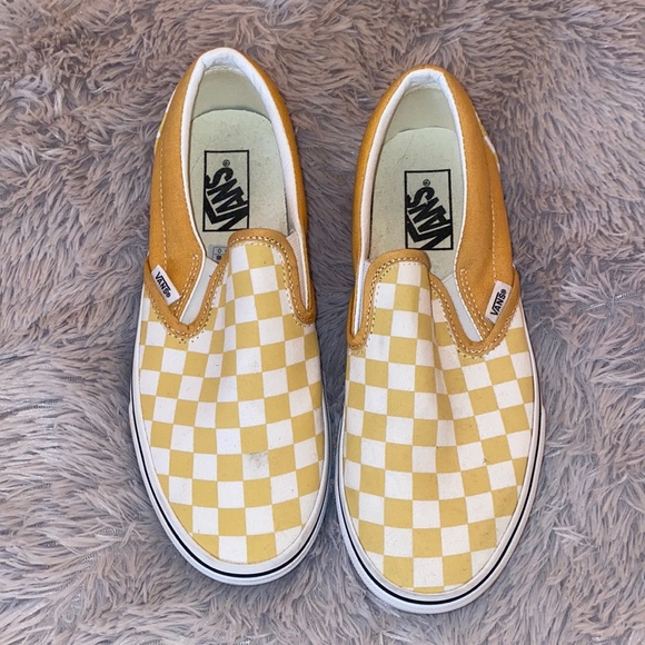 Vans Shoes - YELLOW CHECKERED VANS